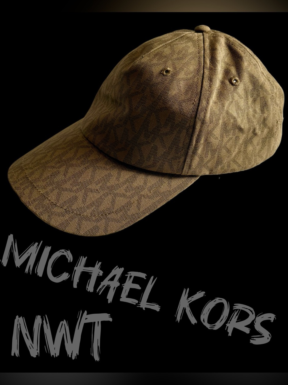 Michael Kors Monogram Baseball Cap / Hat New